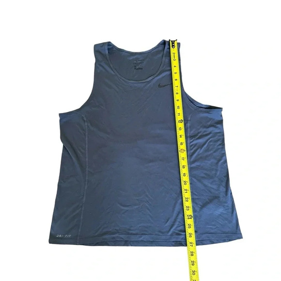 Nike Dri-Fit Grey Muscle Tank Top size L Sport Athletic Women’s - Picture 5 of 9